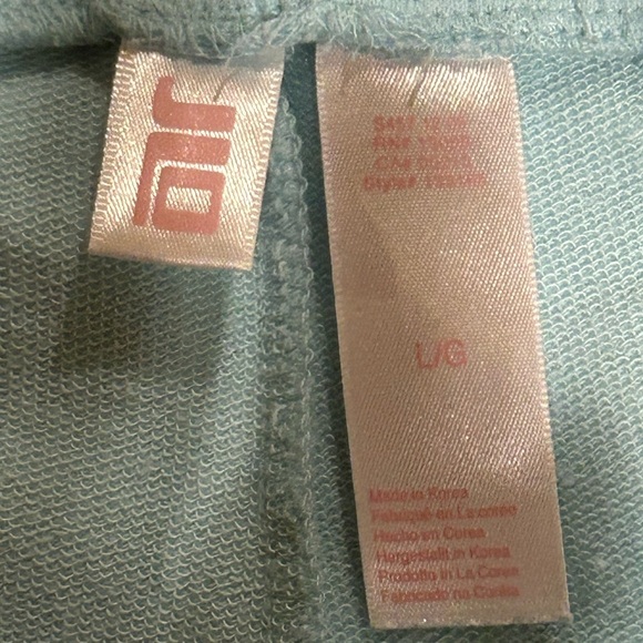 Vintage J. Lo Aquamarine cotton Trackpants Large - Picture 3 of 8